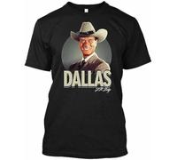 FNASVBOUO Dallas - J.R. Ewing Ewing TV Shows Series TV T Shirt Gift Tee for Men Women Unisex-Black
