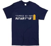 FNASVBOUO Die Hard Inspired Yippee-Ki-Yay T-Shirt - Retro Action Film Movie Tee