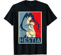 FNASVBOUO Heroes Danmachi Hestia The Goddess Manga Black T-Shirt S-6Xl