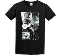 FNASVBOUO Men's Robert Johnson The Complete Recordings T-Shirt Print Tees Short Sleeve O Neck XL Black