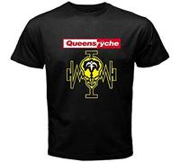 FNASVBOUO Queensryche Operation MINDCRIME Logo Mens Black T-Shirt Size S M L XL 2XL 3XL