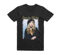 FNASVBOUO Stevie Nicks Shirt American Female Musician Singer Unisex Black T-Shirt