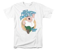 FNASVBOUO Sweet T Shirt Mens Cartoon Merchandise Peter Griffin White