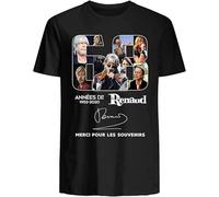 FNASVBOUO T-Shirt Homme Renaud 68ème Anniversaire Merci pour Les Souvenirs Francis Cadeau Noir