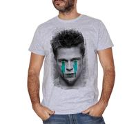 FNASVBOUO T Shirt Man Brad Pitt Fight Club Movie Film Vintage Oscar Hollywood Star