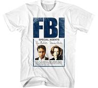FNASVBOUO The X Files FBI Special Agents Mulder Dana Scully Mens T Shirt ID Photograph