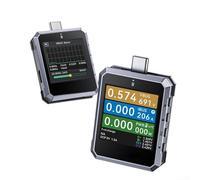 FNB-C2 - Tester USB-C da 240 W, con display da 1,54", amperometro PD3.1 QC5.0, per analisi della batteria del cavo del caricatore
