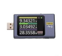 FNB58 - Tester USB, voltmetro, amperometro con schermo LCD da 2,0", rilevamento del protocollo PD/QC/FCP/AFC, 4-28 V, 0-7 A, 120 W, calcolo della capacità per ricarica rapida