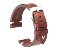 FNBDDX Cinturino 18mm 20mm 22mm Cinturini for orologi Rosso Marrone Fatto a mano S Bracciale a sgancio rapido adatto for Gear S3(Red Brown-black,22mm)