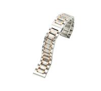 FNBDDX Cinturino for orologio in acciaio inossidabile 14MM 16MM 18MM 19MM 20MM adatto for cinturino for TISSOT 1853 T41 T17 for in oro rosa dorato argento(05-Steel rose,18mm)