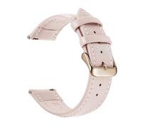 FNBDDX Cinturino For Orologio In Pelle, Cinturini For A Sgancio Rapido 18mm/20mm/22mm, Adatto For Samsung For Galaxy Watch, For Garmin For Huawei(Pink Rose Gold)