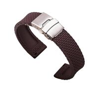 FNBDDX Cinturino In Silicone 18/20/22/24mm Adatto For Huawei Watch For GT 2/3 For Samsung For Galaxy For Active 2 Braccialetto Con Fascia Da Polso A Sgancio Rapido For Amazfit(Brown,24mm)