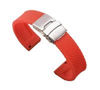 FNBDDX Cinturino In Silicone 18/20/22/24mm Adatto For Huawei Watch For GT 2/3 For Samsung For Galaxy For Active 2 Braccialetto Con Fascia Da Polso A Sgancio Rapido For Amazfit(Red,18mm)