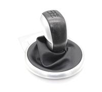 FNBDDX Cuffia pomello cambio auto, 5 velocità, adatta for Citroen C4 MK1 2004 2005 2006 2007 2008, accessori for lo styling dell'auto(Black Siver)