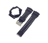 FNBDDX Custodia Cinturino Adatta For Casio For G-Shock GA-100/110/120 GA-140 GD-100/110/120 GLS-100 GAX-100 TPU Resina Lunetta Lucida Accessori(Royal blue)