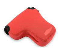 FNBDDX Custodia morbida for fotocamera interna Cover adatta for Sony ZV-E10 A6600 A6400 A6500 A6300 A6100 A6000 con obiettivo 18-135mm 16-70mm 28-70mm 18-50mm(Red)