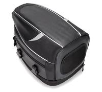 FNCVTM borsa da sella per moto Moto Coda Nera Impermeabile Viaggio Pilota Posteriore Schienale Sedile Grande Capacità Bagagli Borsa Da Sella Borsa(Black)