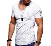FNDYMNPG T-Shirt da Uomo, per Opel OPC Astra J H G K T-Shirt da Allenamento Elasticizzata Tinta Unita T-Shirt A Maniche Corte Morbida con Bottoni con Colletto,XXXXL-B