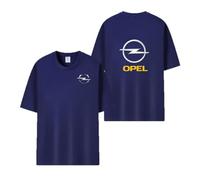 FNDYMNPG T-Shirt da Uomo, per Opel OPC Astra J H G K T-Shirt da Allenamento Elasticizzata Tinta Unita T-Shirt A Maniche Corte Morbida con Bottoni con Colletto,XL-A