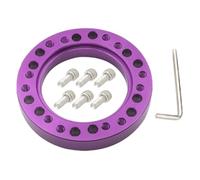 FNERRMEVC Auto Distanziale Universale in Alluminio per Adattatore Mozzo Volante per Auto con 6 Viti(Viola)
