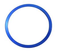 FNERRMEVC Auto per A3 A4 B8 B6 A6 A7 A8 C6 Q3 Q5 Q7 A5 C7 TT Coprivolante Auto Decorazione Anello Adesivo(Blue Large Circle)