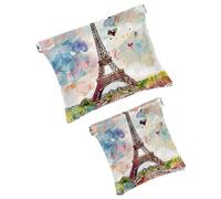 FNETJXF 2 scatole tascabili in finta pelle, piccole tasche per trucchi, mini borsa impermeabile, con chiusura a schegge, custodia per gioielli, koala cartone animato animale, modello888,