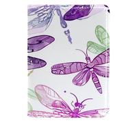 FNETJXF Custodia a portafoglio per passaporto per donne e uomini, custodia per passaporto, accessori essenziali da viaggio, Dragon Blue Art Fire, Motivo: 206, 10x14cm/4x5.5 in
