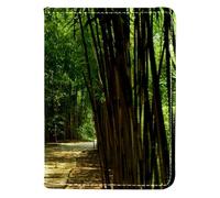 FNETJXF Custodia a portafoglio per passaporto per donne e uomini, custodia per passaporto in pelle PU, accessori essenziali da viaggio, campo naturale girasole, Motivo: 3500, 10x14cm/4x5.5 in