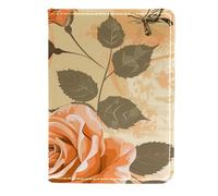 FNETJXF Custodia a portafoglio per passaporto, per donne e uomini, custodia per passaporto, porta documenti da viaggio, Parigi vintage, rosa, farfalla, torre Eiffel, Motivo: 4247, 11.5x16.5cm/4.5x6.5