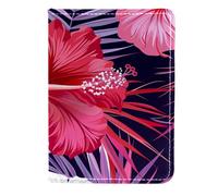 FNETJXF Custodia a portafoglio per passaporto, per donne e uomini, portafoglio per passaporto, cover per passaporto, moderne piante tropicali, fiori e foglie, Motivo: 3168, 11.5x16.5cm/4.5x6.5 in