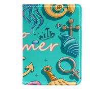FNETJXF Custodia per passaporto, custodia per passaporto, custodia per passaporto, custodia per passaporto, Hello Summer Pineapple, Motivo: 1630, 11.5x16.5cm/4.5x6.5 in