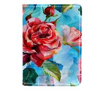 FNETJXF Custodia per passaporto, custodia per passaporto da viaggio, custodia per passaporto, custodia per passaporto, rosa pastorabile, floreale, vintage, Motivo: 4415, 11.5x16.5cm/4.5x6.5 in