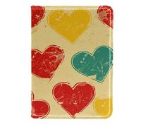 FNETJXF Custodia per passaporto, custodia per passaporto, simpatica custodia per passaporto, per donne/uomini, animali innamorati, cervi e uccelli, Motivo: 2135, 11.5x16.5cm/4.5x6.5 in