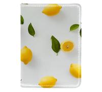 FNETJXF Custodia per passaporto da donna, in ecopelle, custodia per passaporto, fragola, arancia, kiwi, Motivo: 1942, 10x14cm/4x5.5 in