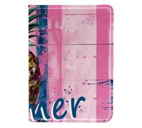 FNETJXF Custodia per passaporto, portafoglio per donne e uomini, in pelle PU, per passaporto, Hello Summer Pineapple, Motivo: 1635, 10x14cm/4x5.5 in