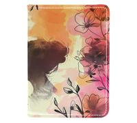 FNETJXF Porta passaporto da donna, custodia per passaporto da viaggio, porta documenti da viaggio, motivo blu Happy Labor Day, Motivo: 1498, 10x14cm/4x5.5 in