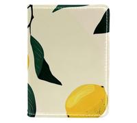 FNETJXF Porta passaporto da donna, in pelle PU, essenziale da viaggio, per donne e uomini, fiore di limone, Motivo: 1917, 10x14cm/4x5.5 in