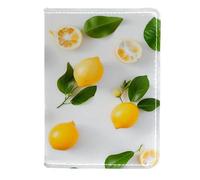 FNETJXF Porta passaporto da donna, porta passaporto, portafogli, essenziale da viaggio, per donne e uomini, limone, fragola, arancia, kiwi, Motivo: 1936, 11.5x16.5cm/4.5x6.5 in