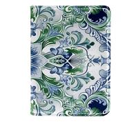 FNETJXF Porta passaporto, portafoglio passaporto, portafoglio passaporto per uomo, modello Marocco blu retrò etnico, Motivo: 3237, 11.5x16.5cm/4.5x6.5 in