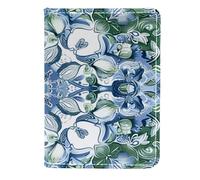 FNETJXF Porta passaporto, portafoglio passaporto, portafoglio passaporto per uomo, modello Marocco blu retrò etnico, Motivo: 3238, 11.5x16.5cm/4.5x6.5 in