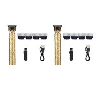 Fnfhsa 2X Rasoio per Taglio di Capelli per Uomo Ricarica Rasoio per Adulti Elettrico Vintage Clipper Rasoio per Casa Ricarica USB Barbiere B