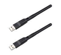 Fnfhsa 2X RT5370 Scheda Wireless Portatile 2.4G 150Mbps Adattatore WiFi USB Antenna WiFi Ricevitore WiFi USB per PC e TV Box