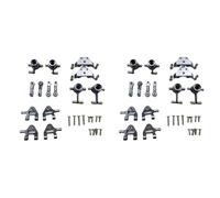 Fnfhsa 2X Set di Piastre Ammortizzatori con Braccio Orientabile nel Metallo per P929 P939 K969 K979 K989 K999 1/28 RC, Grigio