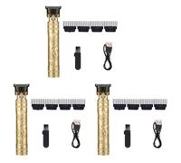Fnfhsa 3X Rasoio per Taglio di Capelli per Uomo Ricarica Rasoio per Adulti Elettrico Vintage Clipper Rasoio per Casa Ricarica USB Barbiere B