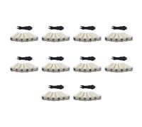 Fnfhsa 60X Perni un Ponte per Chitarra Acustica nel Materiale Osseo di Bovino per Chitarra con Punto di Conchiglia Perla per Accessori per Chitarra Folk Acustica
