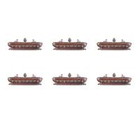 Fnfhsa 6X Tibet Bruciatore di Incenso Antico Fatto Un Mano Porta Bastoncini di Incenso Teahouse Home Office Decorazione Ornamenti 3