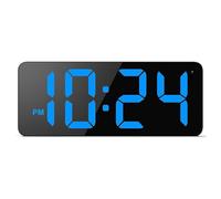 Fnfhsa Orologio da Parete Digitale A LED con Display di Dimensioni, Oscuramento Automatico, Formato 12/24 Ore, Piccolo Orologio da Parete Elettrico Moderno e Silenzioso