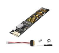 Fnfhsa SSD M.2 NVMe A SFF-8611 8612 Adattatore Scheda Montante M2 M-Key 5V 12V 4Pin Tipo C Alimentazione per Disco Rigido 2230/2242/2260/2280