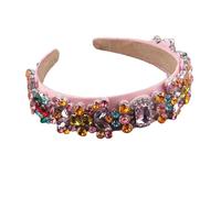 Fnfmrfmr Fascia per capelli da donna con strass colorati, accessori per capelli da donna, per feste e viaggi, 6