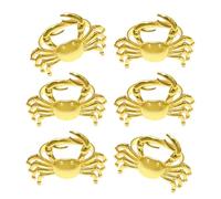 FNFTOEZGY Fermatovaglioli a Tema Crablet Dorati for Feste Marine, Compleanni for Bambini e riunioni di Famiglia, Decorazione da Pranzo dorata/75
